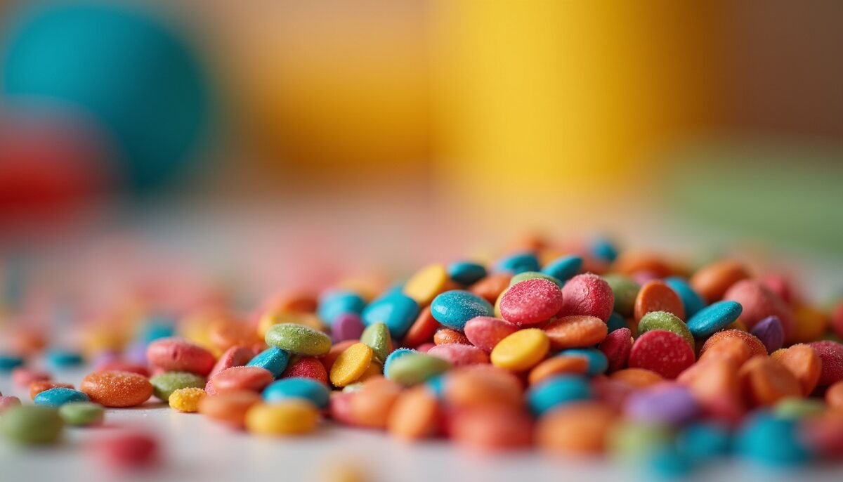 Colorful sensory play materials